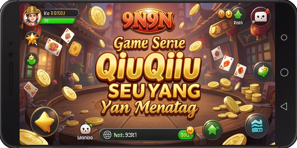 Screenshot gameplay QiuQiu dari 9N9N yang menarik.