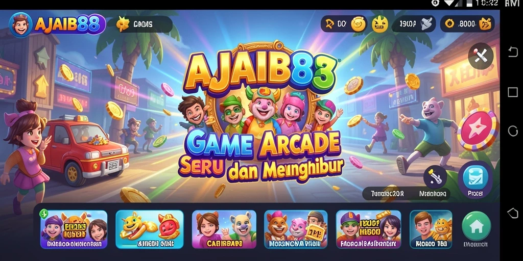 Tangkapan layar gameplay AJAIB88 menampilkan aksi seru dalam game Arcade.