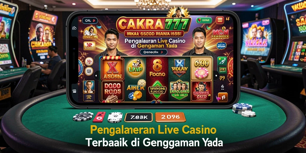 Tampilan gameplay menegangkan CAKRA777 dalam Live Casino.