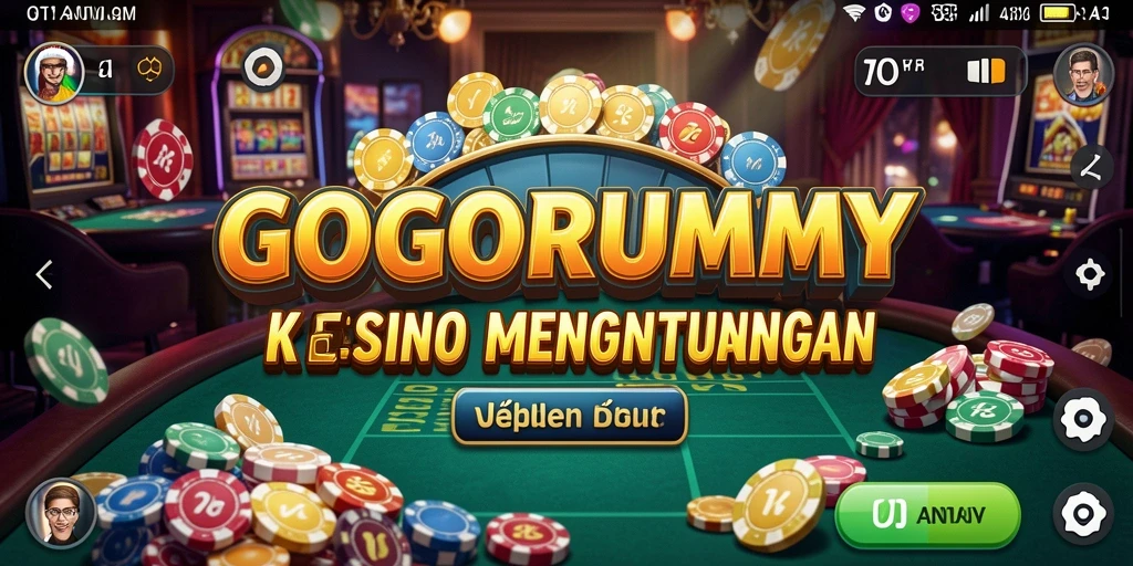 Screenshot GOGORUMMY menampilkan permainan kasino yang seru dan menarik.