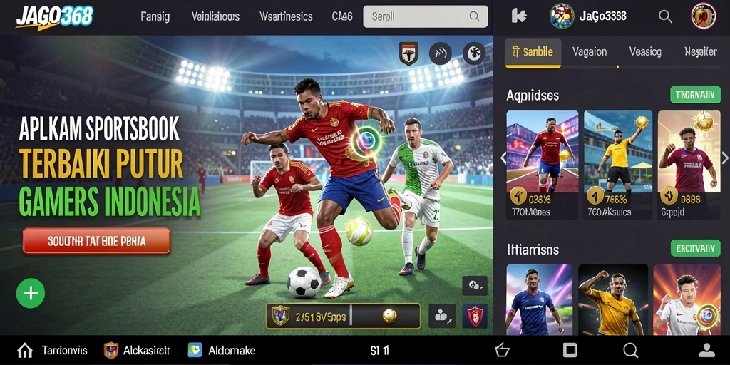 Tampilan menarik dan intuitif dari JAGO368 saat bermain Sportsbook.