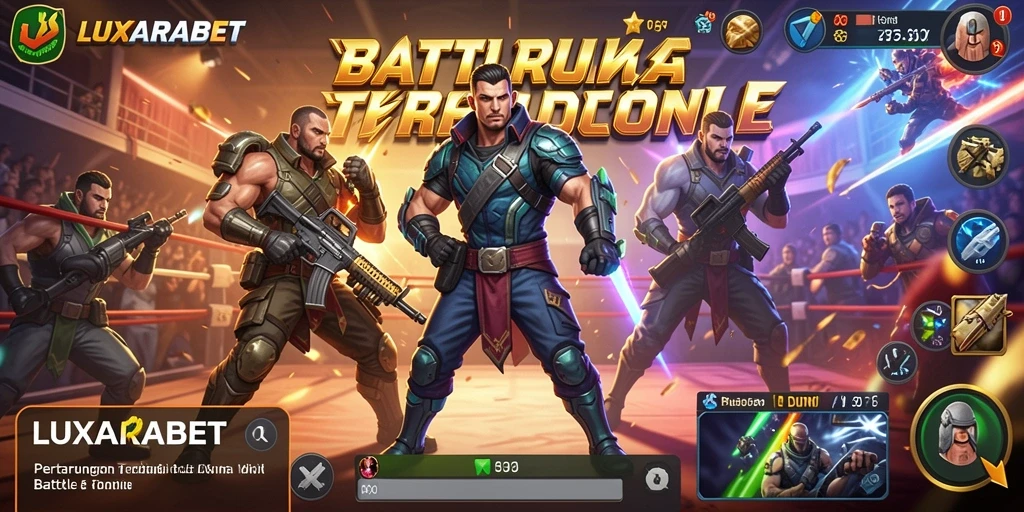 Gameplay seru LUXARABET dalam pertempuran Battle Royale.