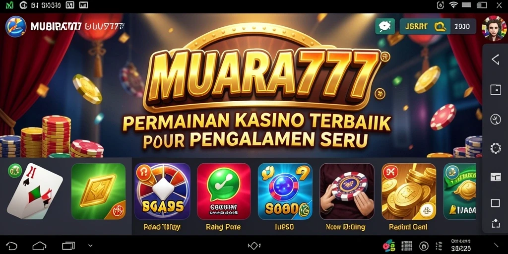 Screenshot gameplay MUARA777 menampilkan keseruan permainan kasino yang nyata.