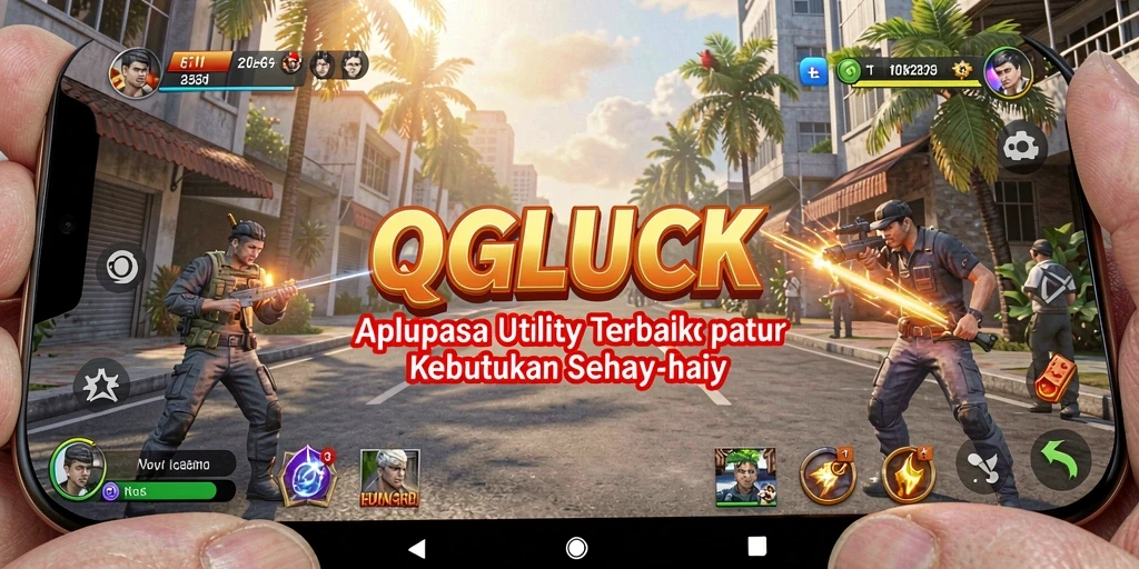 Screenshot utama QGLUCK menampilkan fitur manajemen tugas yang praktis.