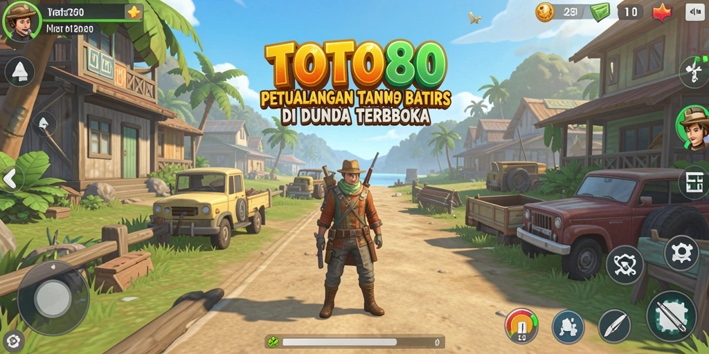 Tampilan gameplay dari TOTO80 menunjukkan dunia terbuka yang luas dan memikat.