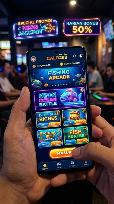 Tampilan aplikasi calo288 yang menunjukkan berbagai kategori aplikasi.